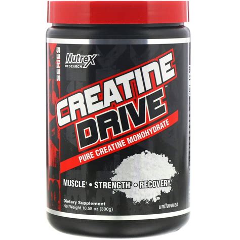 Nutrex Research Creatine Drive Powder Unflavored 100 Servings