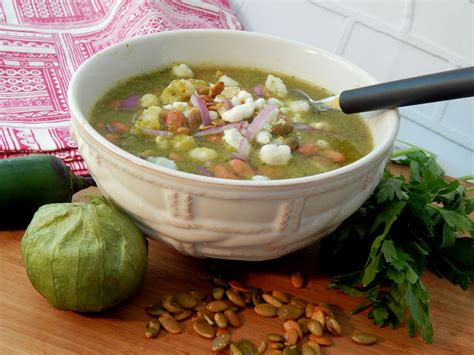 Vegetarian Pozole Verde Hominy Soup Recipe Allrecipes