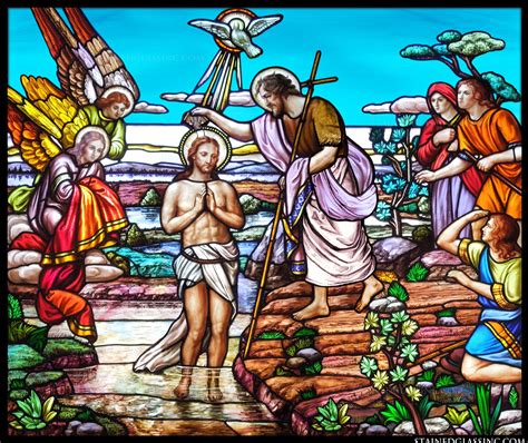 The Baptism Of Jesus Stained Glass