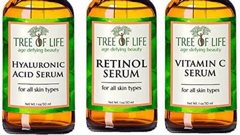 Tree Of Life Beauty Anti Aging Serums Combo Pack Vitamin C Retinol