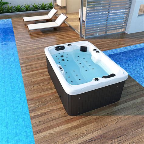 2 Person Outdoor Hydrotherapy Bathtub Hot Bath Tub Whirlpool Spa Sym6012 31 Color Leds In
