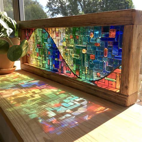 Framed Stained Glass Sculpture Siobhan Allen
