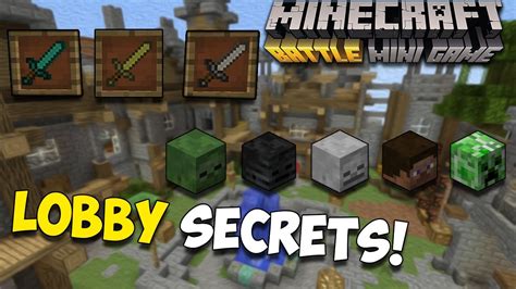 Minecraft Mini Games Lobbywaiting Room Secrets Youtube