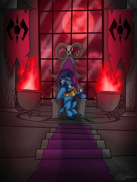 Emperor Grogar Sitting On His Throne By Melspyrose On Deviantart