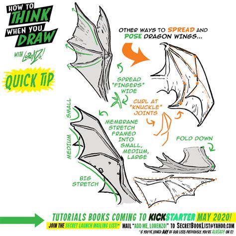 How To Draw Dragon Wings Folded
