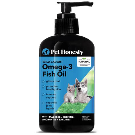 Pet Honesty Dog Omega 3 Fish Oil Supports Hip Joint Brain And Heart 32