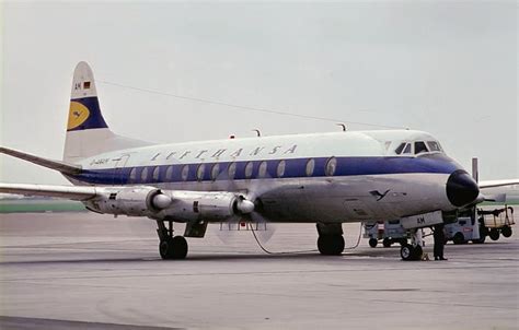 Vickers Viscount Prop Airliner Aircraft Lufthansa Funny Vintage Photos