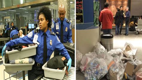 lady sees crying man forced to throw package in airport trash what she digs out is