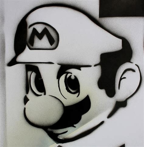 Mario Stencil By Majchu On Deviantart