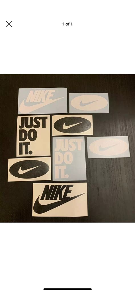 Nike Logo Vinyl Decals 8 Pack Die Cut No Background Etsy