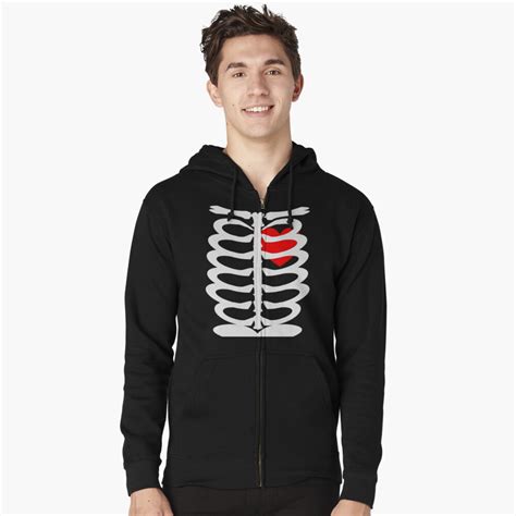 Shop our selection of custom made today! "Skeleton Anatomy Bony Rib Cage Red Heart Halloween ...