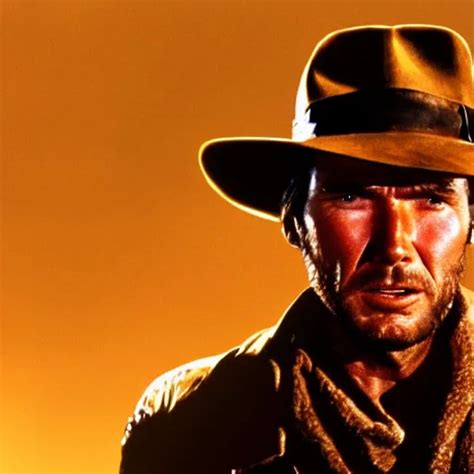 Clint Eastwood As Indiana Jones In Raiders Of The Lost Stable