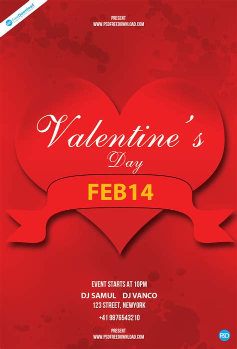 Valentines Day Flyer Free Psd Psd Free Download