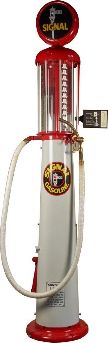 Wayne 615 Signal Gasoline 10 Gallon Visible Gas Pump Jan 19 2014