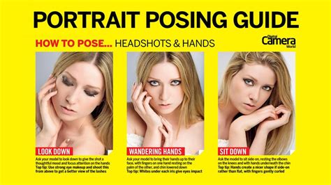 Photography Cheat Sheet Headshot Posing Guide Digital Camera World
