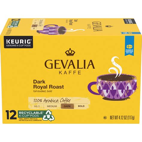 Gevalia Dark Royal Roast Coffee K Cup Coffee Pods Ct Box Walmart Com Walmart Com