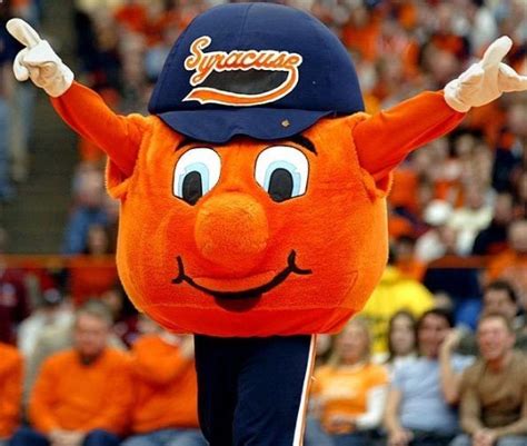 Otto The Orange Syracuse Mascot Syracuse Basketball Syracuse
