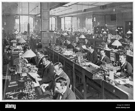 Telegraph Office 1900 Stock Photo Alamy