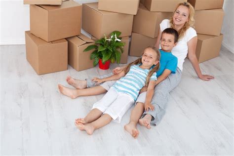 Happy People In Their New Home Stock Image Image Of Laugh Property