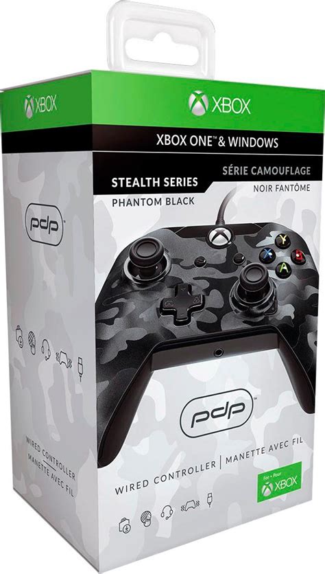 Pdp Wired Controller For Pc And Microsoft Xbox One Black Camo 048 082