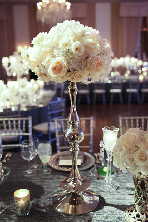 All White Centerpieces