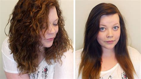 Thin Hair Spiral Perm Before And After Medium Hair Perm With Grey