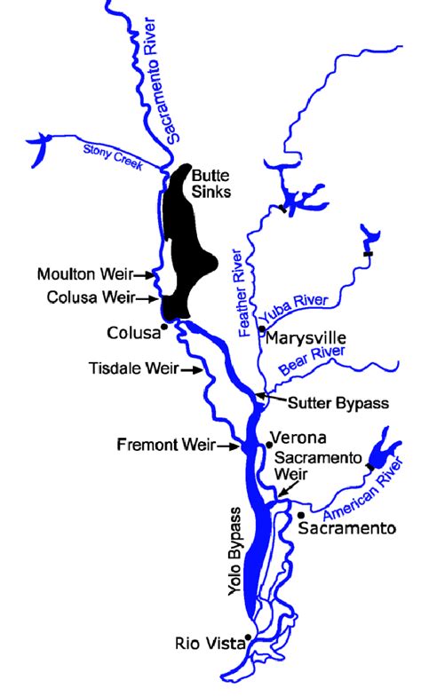 Sacramento River Flood Map