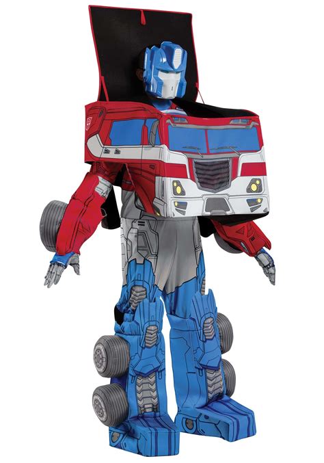 transformers optimus prime converting costume for adults