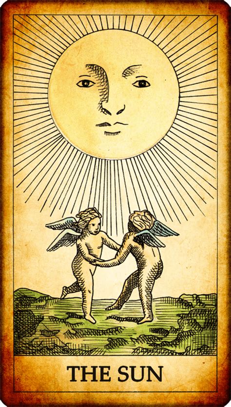 There is no subtlety with sun tarot card meanings. Tarot card "The Sun"