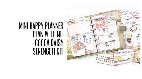 Mini Happy Planner Setup And Plan With Me Youtube