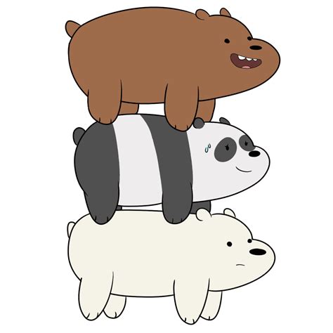 Three bear brothers do whatever they can to be a part of human society by doing what everyone around them does. Littlebug 365: หมีสามตัว WE Bare Bears วอลเปเปอร์