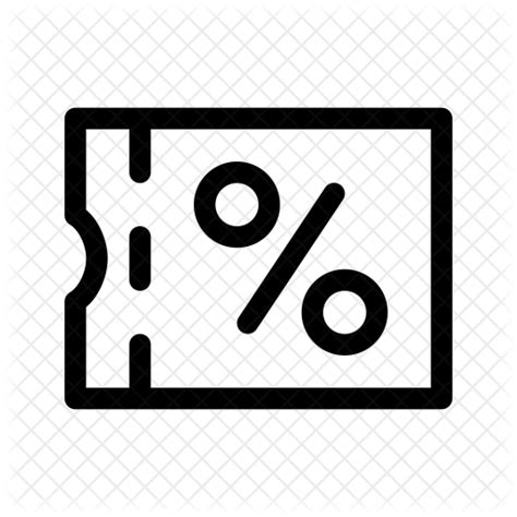 Coupon Icon Download In Line Style