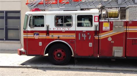 Fdny Ladder 147 Spare Parked At Fleet Services Waiting For Possible