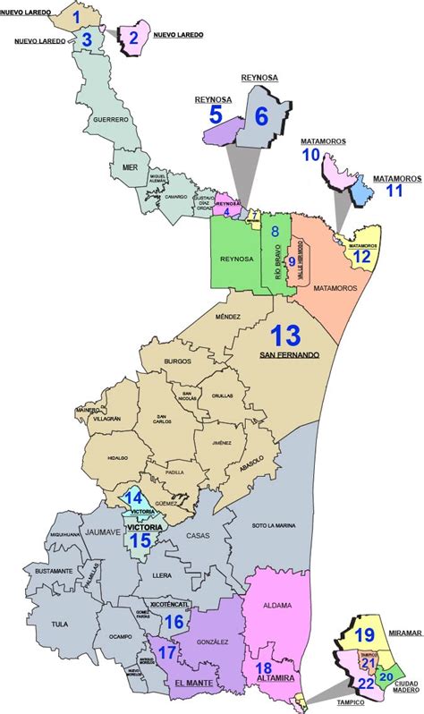 Mapa Distritos Tete