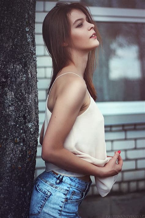 Natasha Udovenko Lilit A Women Brunette Long Hair Tank Top Shorts
