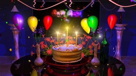 Happy Birthday Wishes And Greetings With Animated Magical Cake And