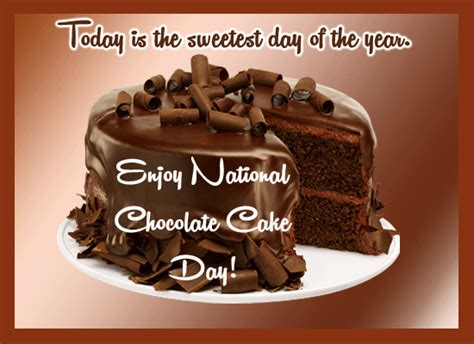 Want to celebrate national chocolate cake day in style? National Chocolate Cake Day! Free Chocolate Cake Day eCards | 123 Greetings