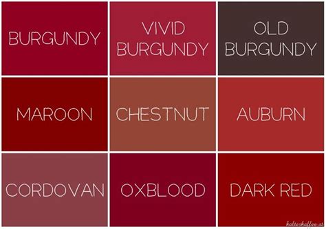 21 Fresh Burgundy Hair Color Chart Number