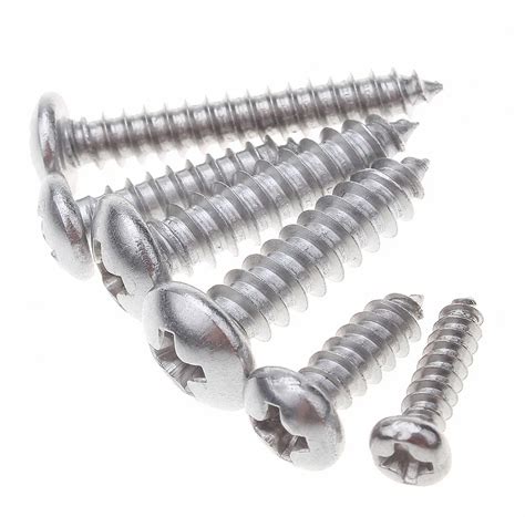 3pcs M8 Gbt845 Pan Head Phillips Self Tapping Screws 304 Stainless