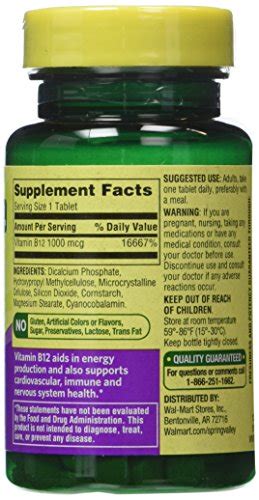 Spring Valley Vitamin B 12 1000 Mcg Timed Release 300 Tablets Twin