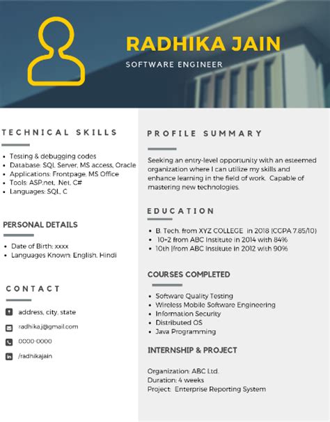 Resume templates resume examples how to write a resume resume formats guide. The Best 2019 Resume Samples for Freshers | Career Guidance