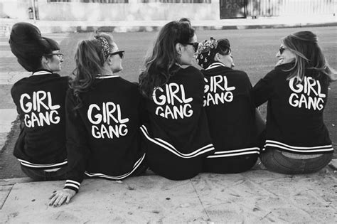 Girl Gang 1950s Photoshoot Varsity Jackets Pin Up Girl Style Femenism