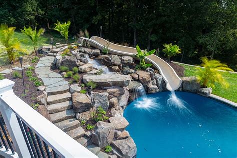 Ultimate Pool Slides Aquatic Artists Pool Waterfalls Nj Pa Ny