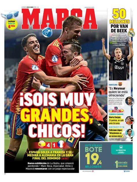 La Portada Del Diario Marca 28062019