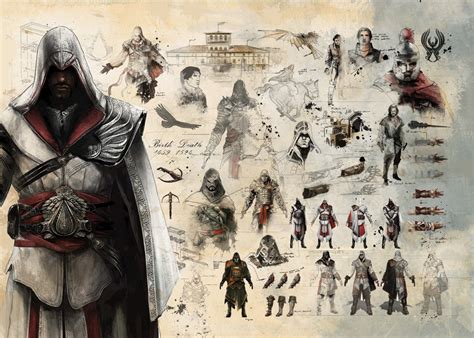Assassin S Creed Ezio Concept Art X Wallpaper Teahub Io