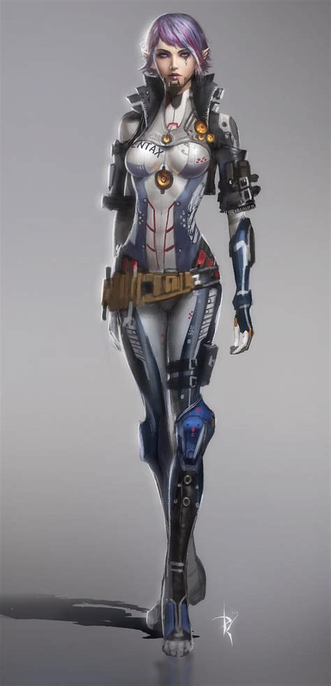 Robot Pilot Girl Concept By Zeronis Cyberpunk Robot Girl Cyborg