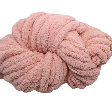 Blush Pink Jumbo Chenille Chunky Knit Yarn Chunky Knit Yarnsuper
