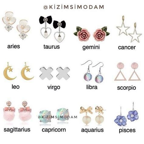 The Signs With Earrings Pisces Zodiac Sign Fashion Zodiac Signs