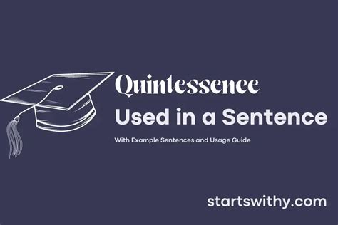Quintessence In A Sentence Examples 21 Ways To Use Quintessence