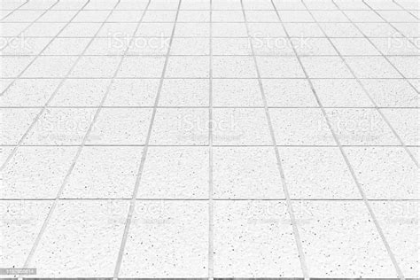 Outdoor White Stone Tile Floor Texture And Background Stock Photo